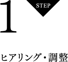 STEP1 ヒアリング・調整